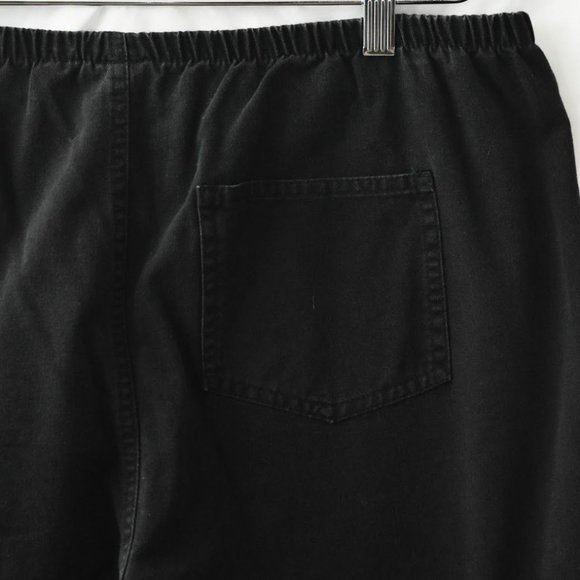 Chicos Design Womens Pants Chicos 3 Size XL 16 Black Cotton Twill Elastic Waist - Picture 3 of 6